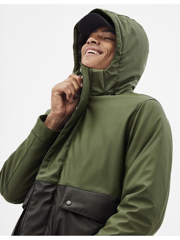 Celio Temno zelena jakna Celio Supheatgum