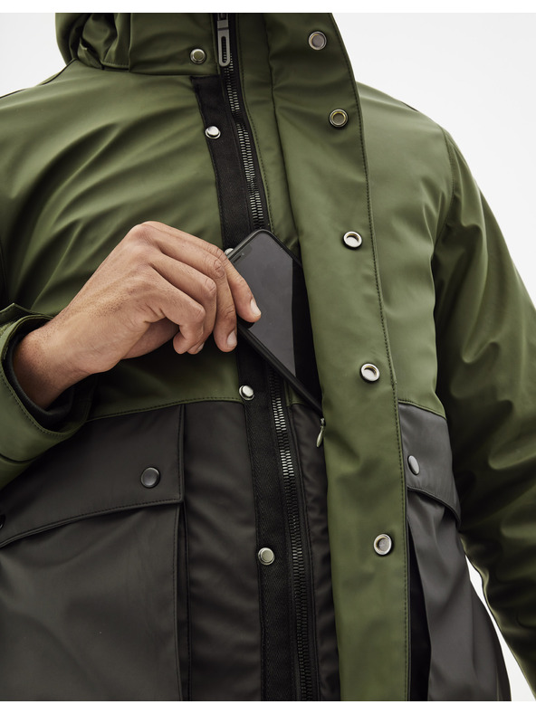 Celio Temno zelena jakna Celio Supheatgum