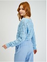 Orsay Svetlo moder ženski vzorčast kardigan ORSAY