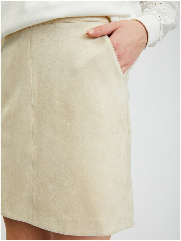 Orsay Bež žensko krilo iz semiša ORSAY