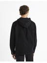 Celio Črna moška džins majica s kapuco Celio Dadenim