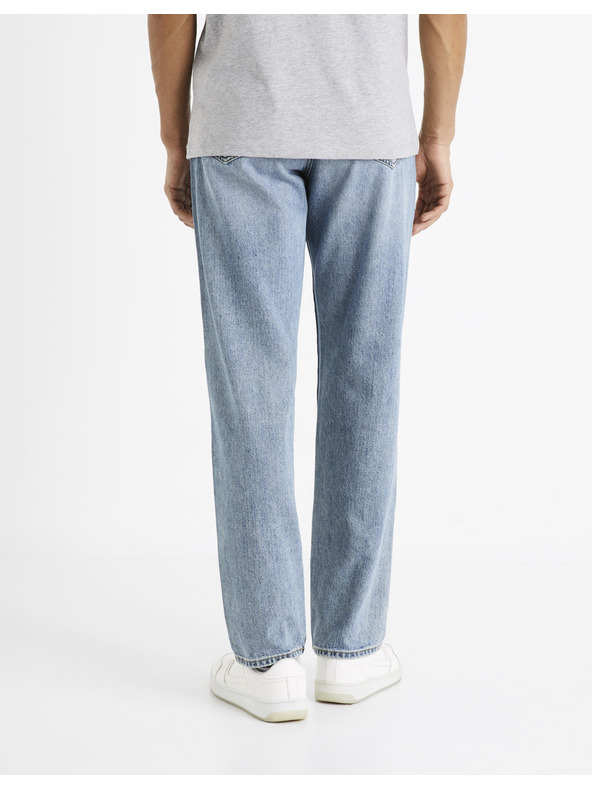 Celio Svetlo modre moške kavbojke Celio C15 ravnega kroja Dostraight