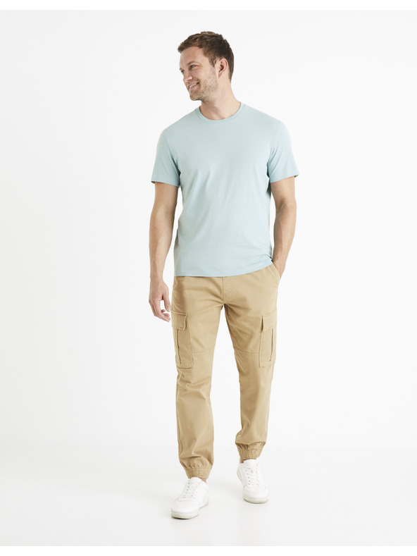 Celio Bež moške tovorne hlače Celio Docar