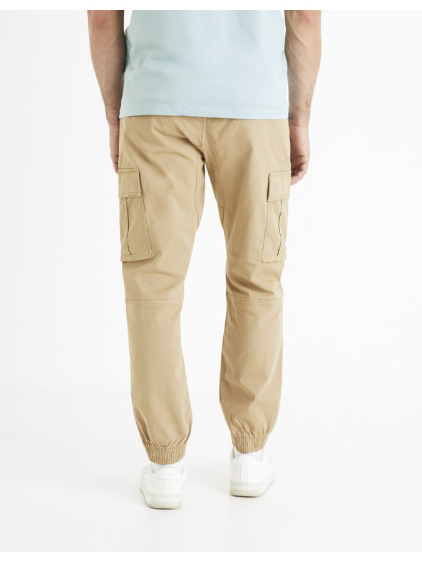 Celio Bež moške tovorne hlače Celio Docar