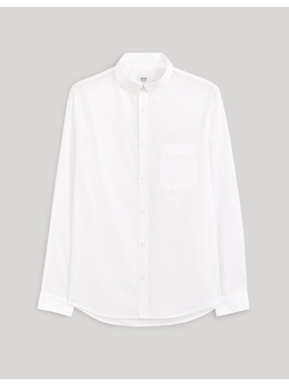 Celio Bela moška majica Celio Gaopur