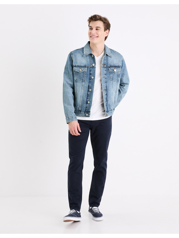 Celio Temno modre moške hlače Celio Gofive