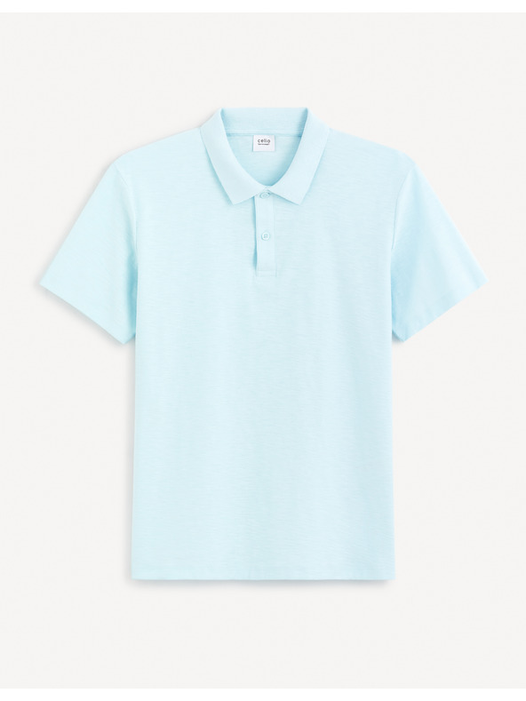 Celio Turkizna moška osnovna polo majica Celio Feflame