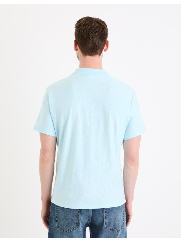 Celio Turkizna moška osnovna polo majica Celio Feflame