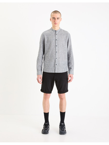 Celio Črne moške kratke hlače iz džinsa Celio Boknitbm