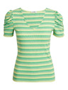 Orsay Rumeno-zelena ženska črtasta majica ORSAY