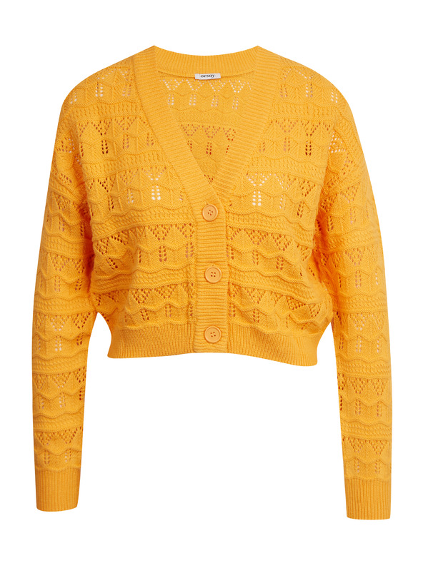 Orsay Oranžen ženski vzorčast kardigan ORSAY