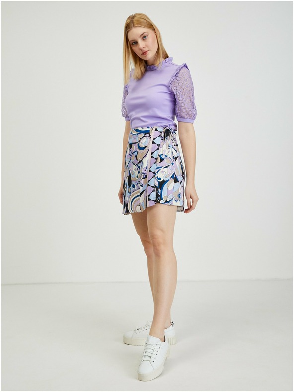 Orsay Modro-vijoličasto žensko vzorčasto ovito krilo/kratke hlače ORSAY
