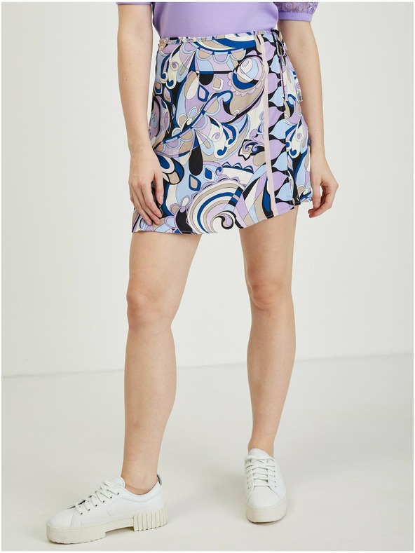 Orsay Modro-vijoličasto žensko vzorčasto ovito krilo/kratke hlače ORSAY