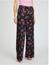 Orsay Črne ženske cvetlične široke hlače ORSAY