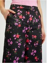 Orsay Črne ženske cvetlične široke hlače ORSAY