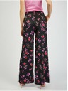 Orsay Črne ženske cvetlične široke hlače ORSAY