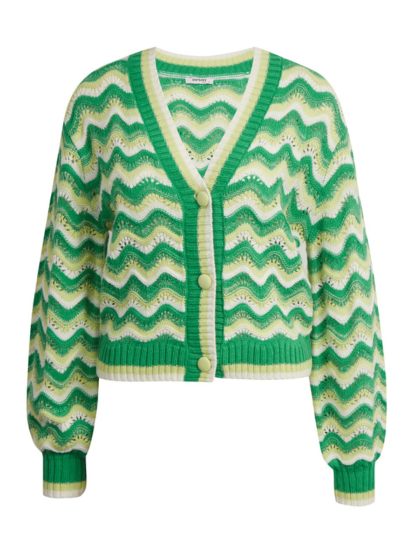 Orsay Zelen ženski črtast kardigan ORSAY