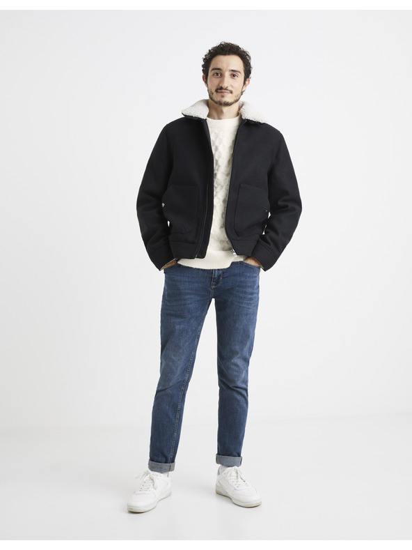 Celio Temno modra jakna Celio Vujackwoo2