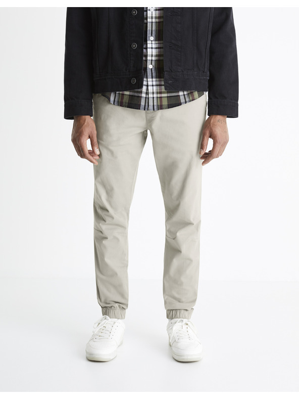 Celio Svetlo sive moške hlače Celio Voyage