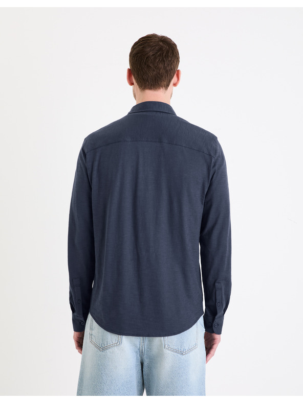 Celio Temno modra moška srajca Celio Gaselle