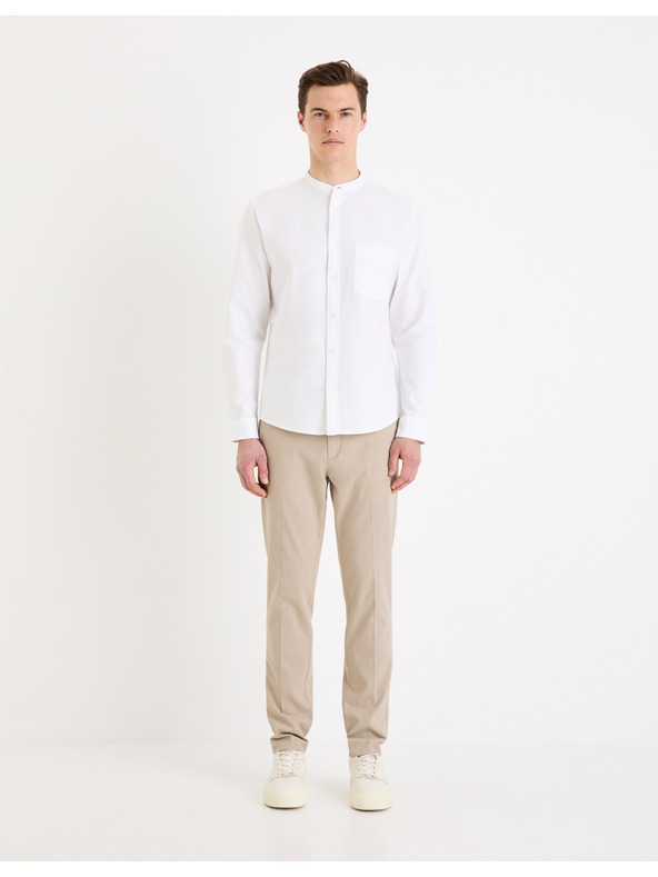 Celio Bež moške hlače chino Celio Gosi