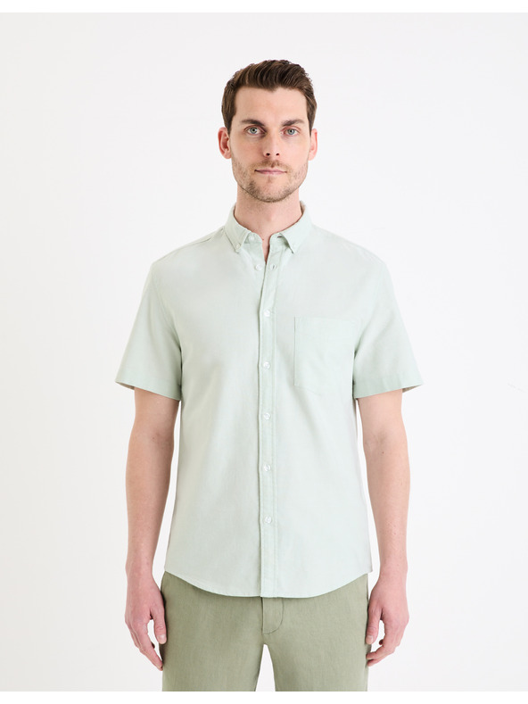 Celio Svetlo zelena navadna majica Celio Daxfordmc