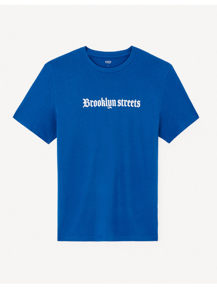 Celio Modra moška majica Celio Jedark