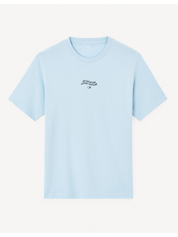 Celio Svetlomodra moška majica Celio Jeword