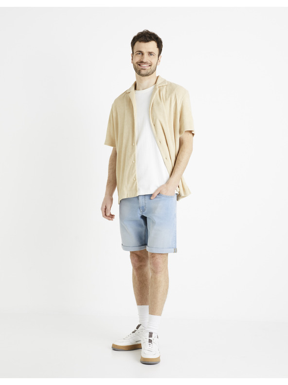 Celio Bež moška majica Celio Dabob