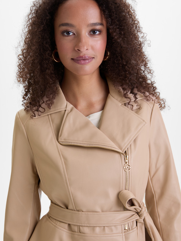 Orsay Bež ženska usnjena jakna ORSAY