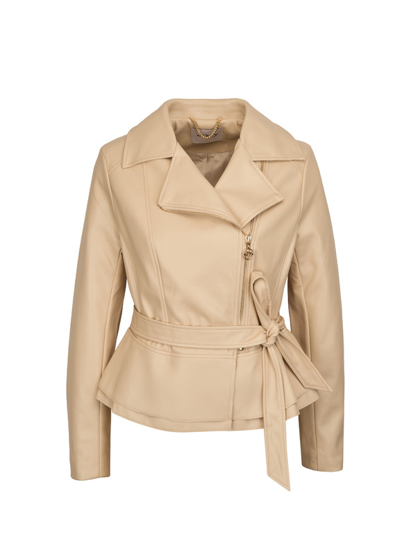 Orsay Bež ženska usnjena jakna ORSAY