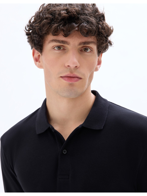 Celio Polo majica Meoneml z dolgimi rokavi