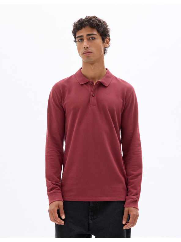 Celio Polo majica Meoneml z dolgimi rokavi