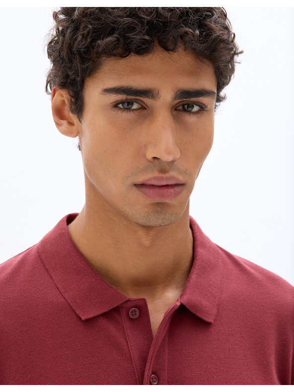 Celio Polo majica Meoneml z dolgimi rokavi