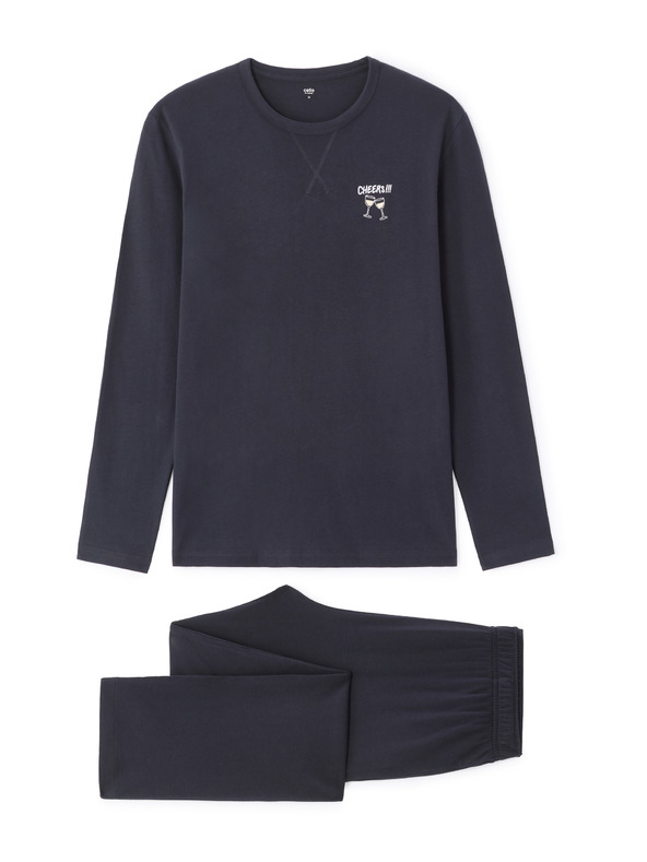 Celio Pižama v božičnem pakiranju Šampanjec