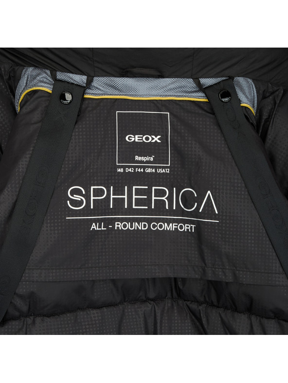 Geox Črna ženska perjena jakna Geox Spherica