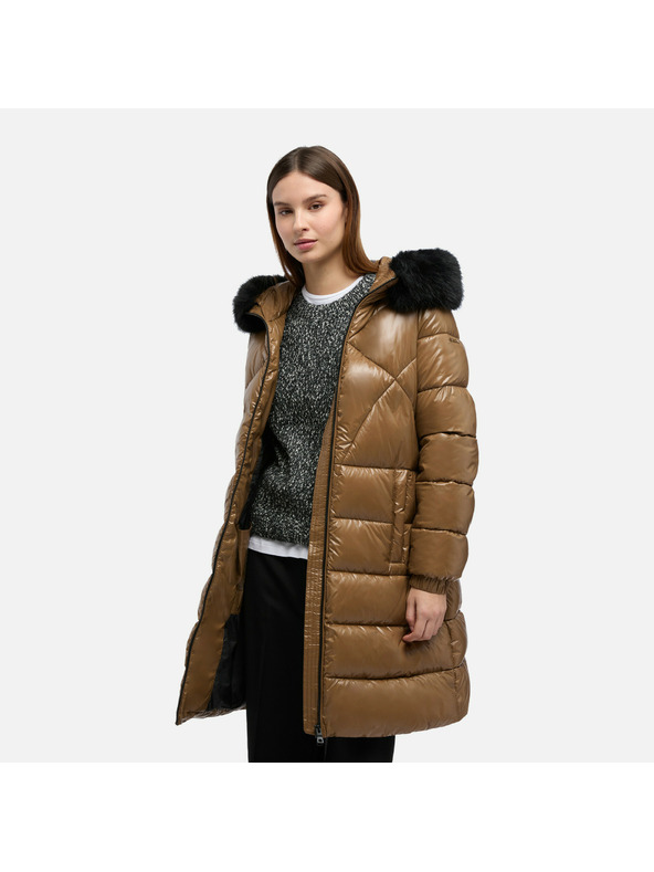 Geox Rjava ženska parka Geox Backsie