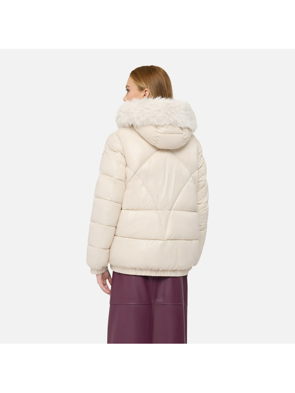 Geox Kremna ženska perjena jakna Geox Backsie