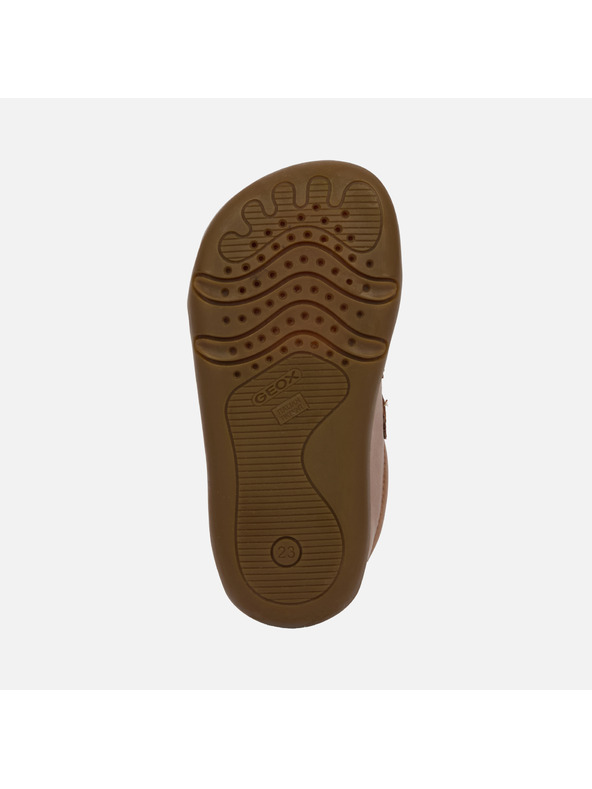 Geox Rjave barefoot čevlje za prve korake za dečke Geox Steppieup Boy