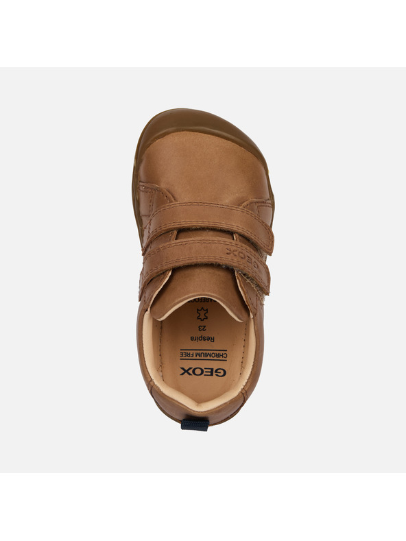 Geox Rjave barefoot čevlje za prve korake za dečke Geox Steppieup Boy