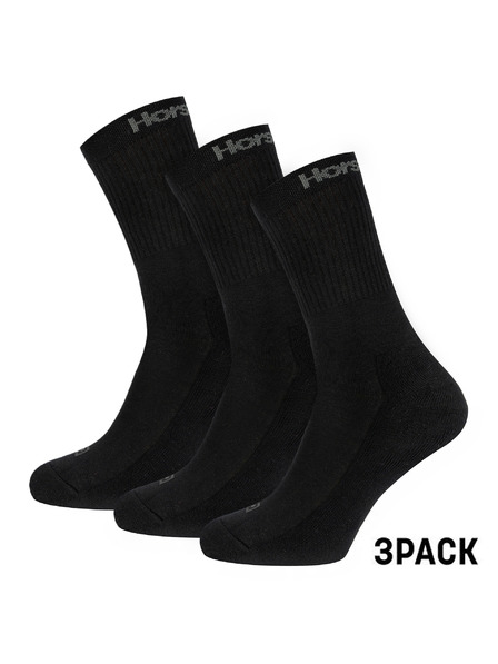 Horsefeathers 3PACK Horsefeathers nogavice črne