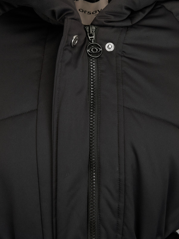 Orsay Črni ženski prešiti plašč ORSAY