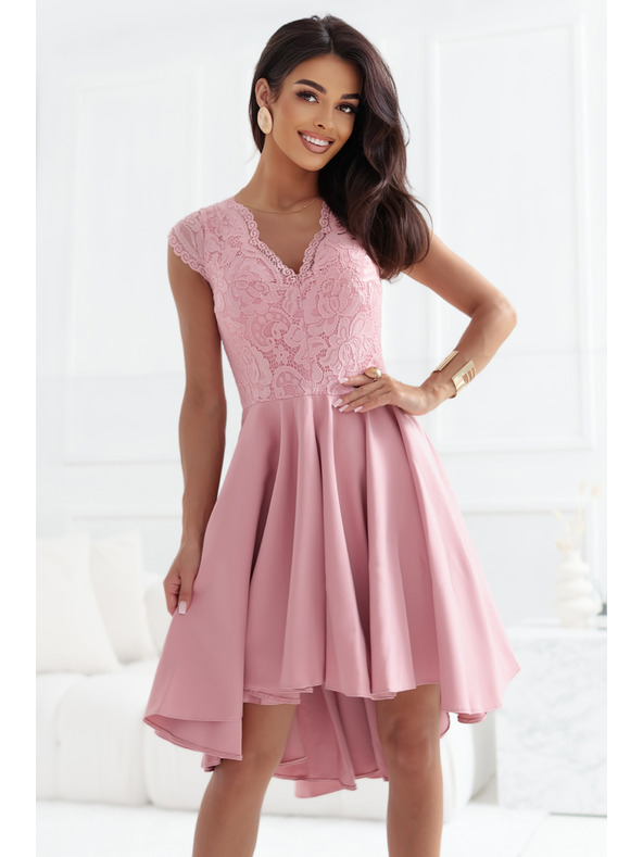 numoco PATRICIA ekskluzivne šaty z čipko - roza