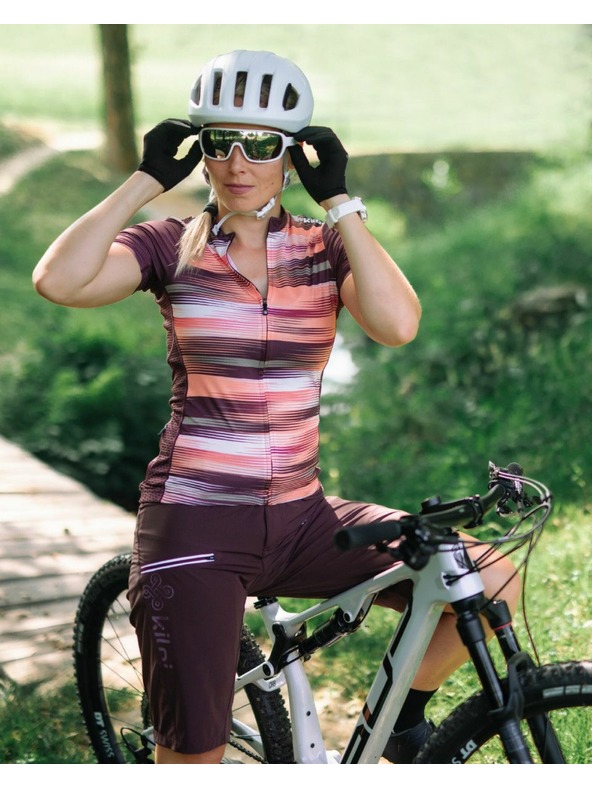Kilpi Vino oranžna ženska kolesarska majica Kilpi MOATE