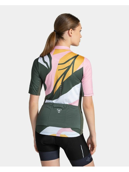 Kilpi Zeleno-rožnata ženska športna majica z zadrgo Kilpi RITAEL