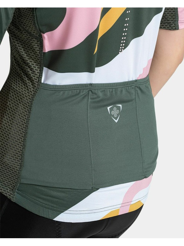 Kilpi Zeleno-rožnata ženska športna majica z zadrgo Kilpi RITAEL