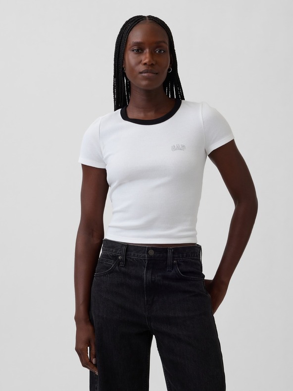 GAP Rebrasta majica z logom GAP