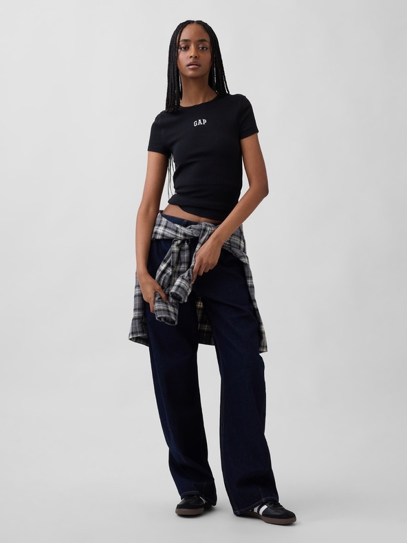GAP Rebrasta majica z logom GAP