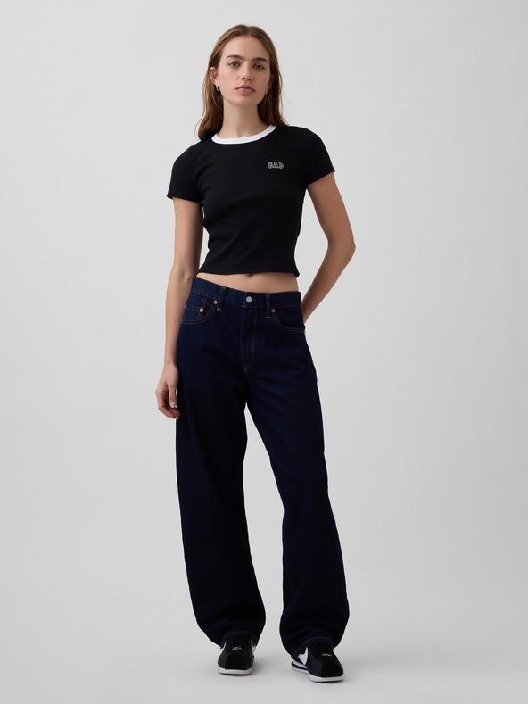 GAP Rebrasta majica z logom GAP