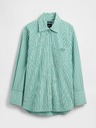 GAP Oversize poplin srajca z logotipom Big Shirt GAP